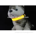 Pure Color Double Side Exposure Flat Optical Fibre Led Pet Dog Collar